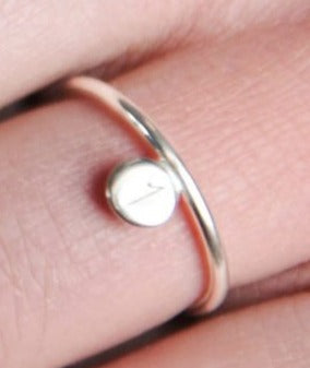 Fjellsmykke - Compass Mini Silver Ring by Linn Sigrid Bratland - Norwegian Jewelry
