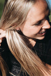 Fjellsmykke - Compass Silver Earrings by Linn Sigrid Bratland - Norwegian Jewelry