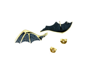 Dragon Wings Collection Earrings by Designer Vera Bublyk in Oslo Norway - Norwegian Jewelry 
