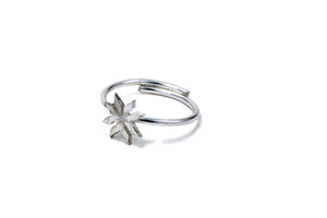 Fjellsmykke - Eight-leaf silver Ring by Linn Sigrid Bratland - Norwegian Jewelry
