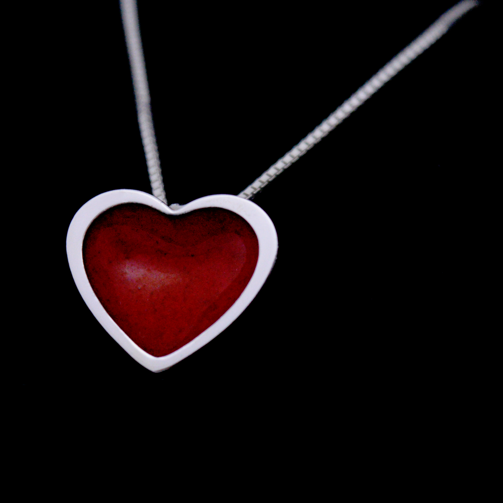 Heart Pendant by A+G Design in Kristiansand Norway - Norwegian Jewelry 