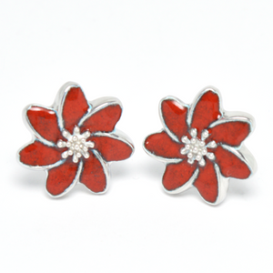 Flower Earrings by A+G Design in Kristiansand, Norway - Norwegian Jewelry