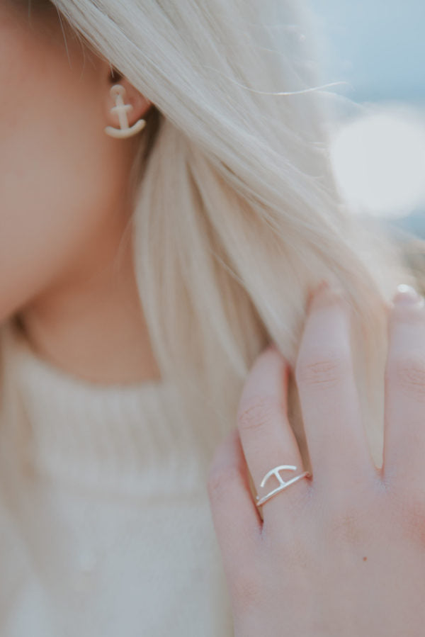 Fjellsmykke - Anchor Silver Ring by Linn Sigrid Bratland - Norwegian Jewelry