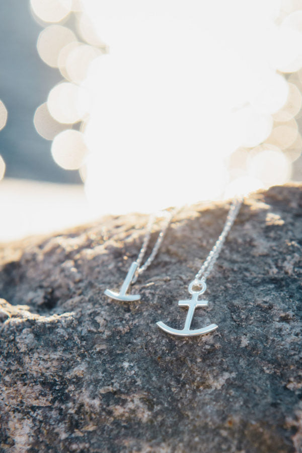 Fjellsmykke - Anchor Silver Necklace by Linn Sigrid Bratland - Norwegian Jewelry