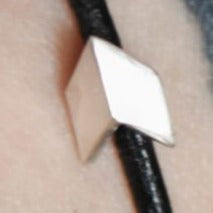 Fjellsmykke - Lus Silver Pendant on Leather Bracelet by Linn Sigrid Bratland - Norwegian Jewelry