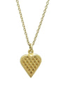 Linn Sigrid Bratland from Telemark, Norway features the Waffle Pendant Small. Norwegian Jewelry