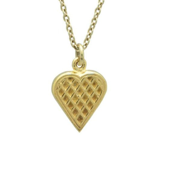 Linn Sigrid Bratland from Telemark, Norway features the Waffle Pendant Small. Norwegian Jewelry 