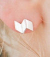Fjellsmykke - Map Silver Earrings