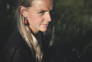 Linn Sigrid Bratland ROM ENAMELED EARRINGS - Handmade Norwegian Jewellery