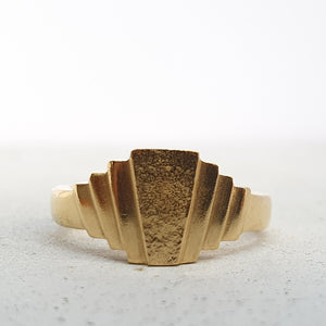 André Normann Art Deco Ring | Norwegian Jewelry designer and goldsmith in Østfold, Norway