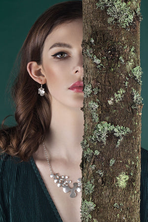 IGJ Design - Forest Earrings with Hoop Earrings - Norwegian Jewelry features artisan jewellery designers and goldsmiths from Norway. 