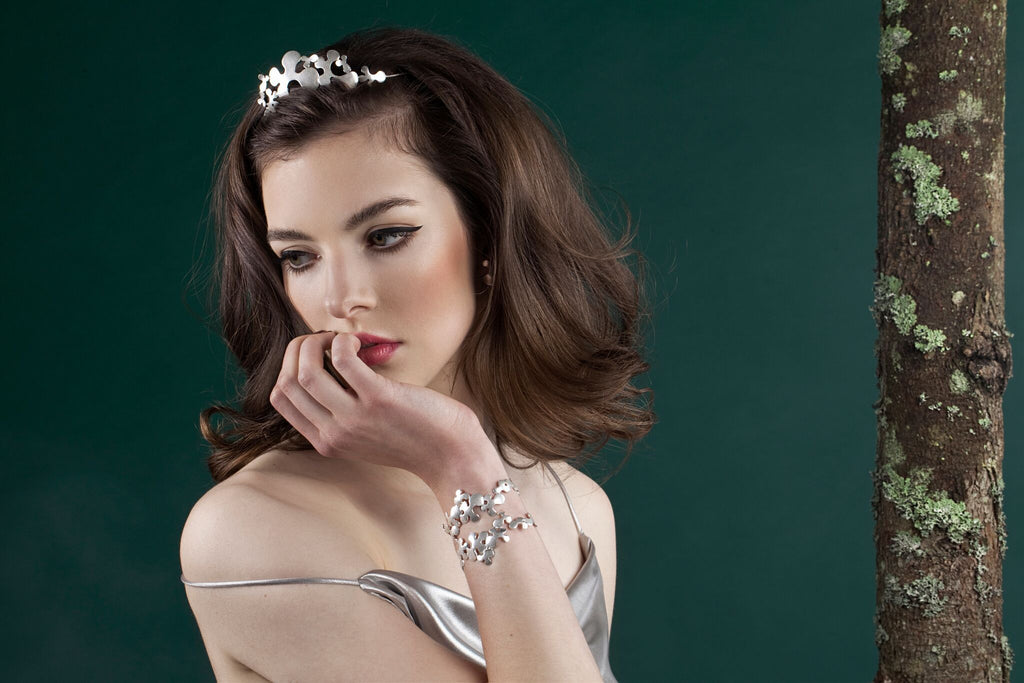 IGJ Design - Forest Tiara High Tiaras - Norwegian Jewelry features artisan jewellery designers and goldsmiths from Norway. 