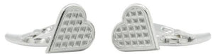 Linn Sigrid Bratland from Telemark, Norway features the Waffle Heart Cufflinks. Norwegian Jewelry